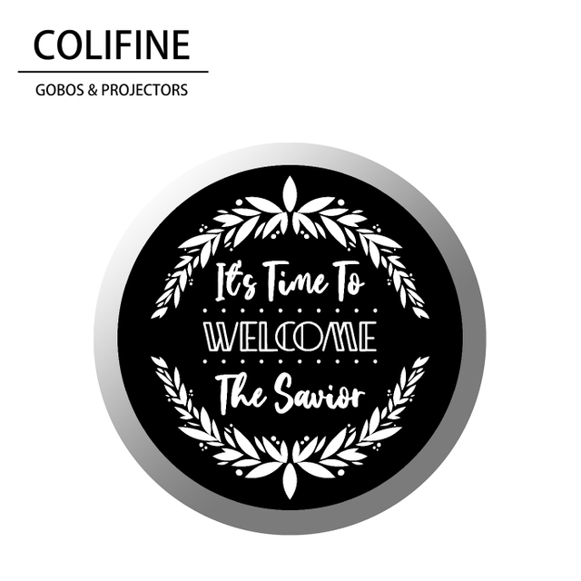 COLIFINE Custom Gobo Gobo Design Logo Projector Gobo Projector Holidays Christmas Gobos Merry Christmas Gobo SD30