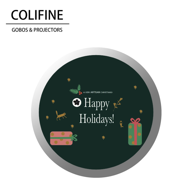 COLIFINE Custom Gobo Gobo Light Projector Logo Projector Gobo Projector Holidays Christmas Gobos Merry Christmas Gobo SD19