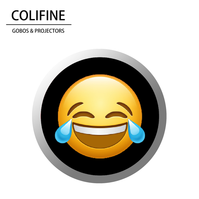 COLIFINE Gobo Light Projector & Laughing Crying Emoji Gobo YD20