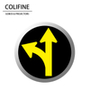 COLIFINE Glass Gobo Safety Signs Gobo Forward And Left Arrows Gobo AQ11