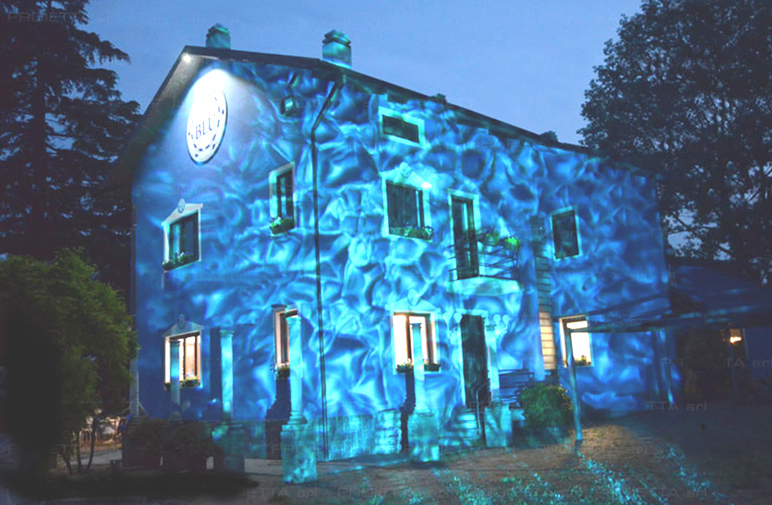 Landscape Lighting with Water Ripple Pattern Gobo Projector: Creating An Immersive Space of Light And Shadow Art