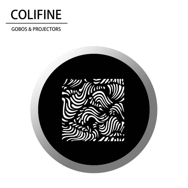 COLIFINE Custom Gobo Projector Lens Color Filtered Light Gobo Projector Gobo Lights Gobo Water SW9