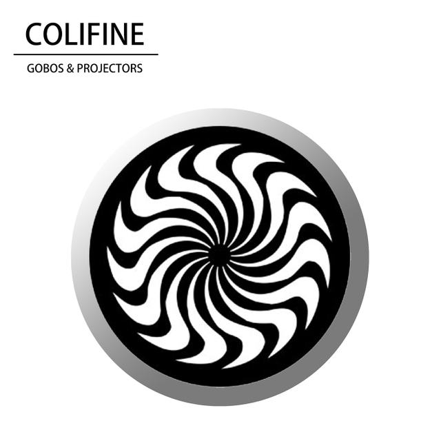 COLIFINE Custom Gobo Outdoor Projectors Gobo Light Gobo Projector Gobo Resolution Wave Gobo Whirl SW16