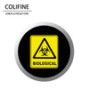 COLIFINE Glass Gobo Safety Signs Gobo Biological Hazard Gobo AQ5