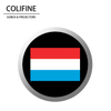 COLIFINE Glass Gobo Logo Projector Symbols And Sport Gobos Flag Luxembourg Gobo YD14