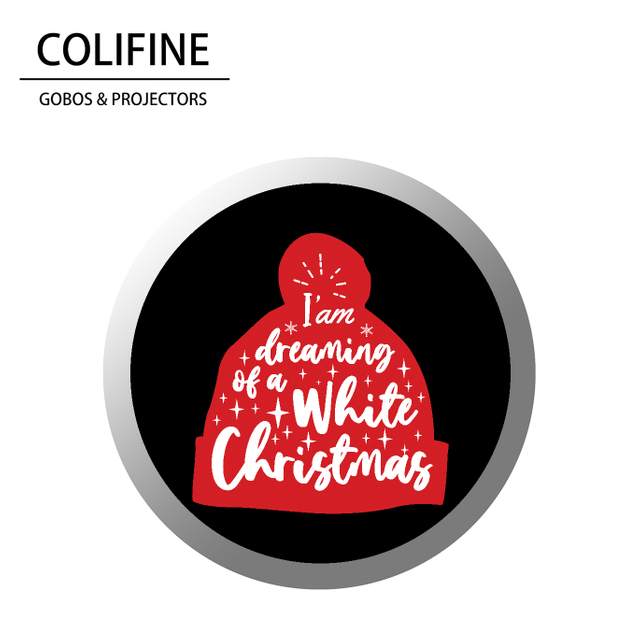 COLIFINE Custom Gobo Gobo Lighting Logo Projector Gobo Projector Holidays Christmas Gobos Merry Christmas Gobo SD32