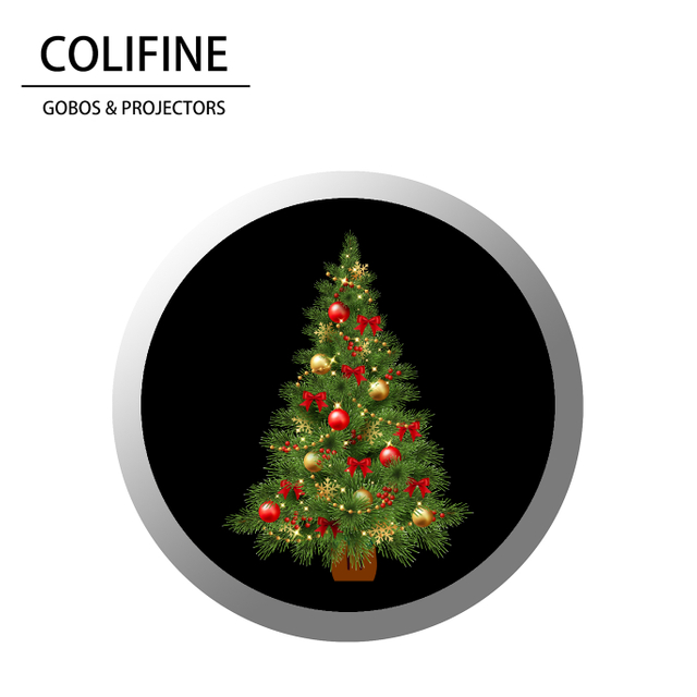 COLIFINE Custom Gobo Gobo Light Logo Projector Gobo Projector Holidays Christmas Gobos Christmas Tree Gobo SD17