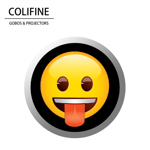COLIFINE Face with Tongue Gobo Projector｜Create Playful Foodie Zones in Seconds (Ideal for Cafés & Pop-ups) YD19
