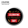 COLIFINE Custom Gobos color filtered light Logo Projector Gobo Projector Holidays Christmas Gobos Merry Christmas Gobo SD24
