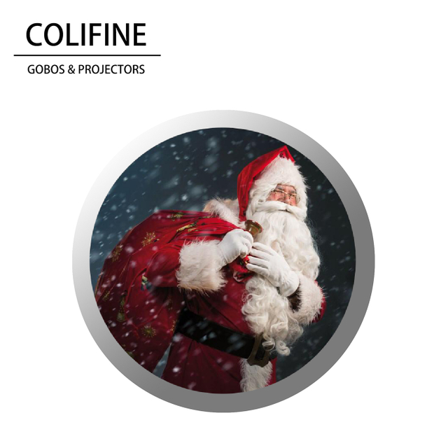 COLIFINE Custom Gobo Outdoor Advertisment Projector Logo Projector Gobo Projector Holidays Christmas Gobos Merry Christmas Gobo SD20