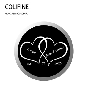COLIFINE Glass Gobo Custom Gobo Light Gobo Projector Wedding Gobo HL58