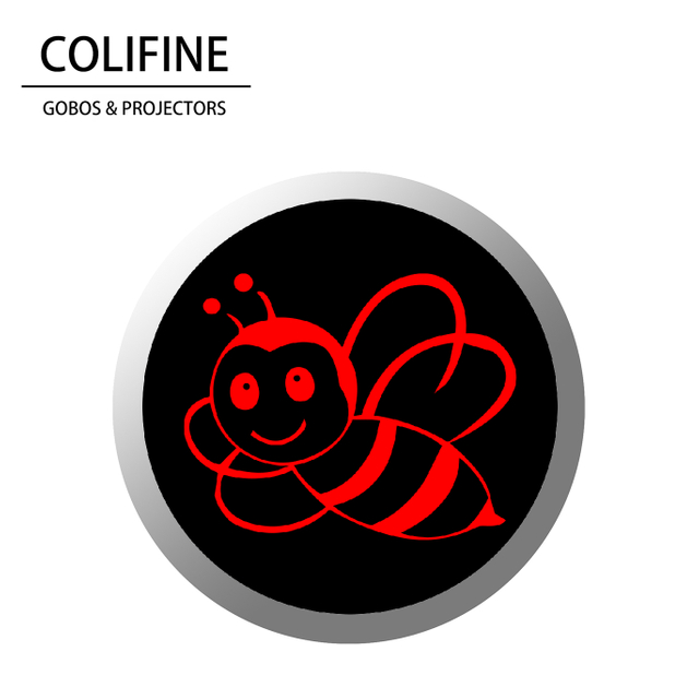 COLIFINE Custom Gobo Jail Bars Personalised Gobo Logo Projector Gobo Light Gobo Projector Nature Gobo Honey Gobo SM23