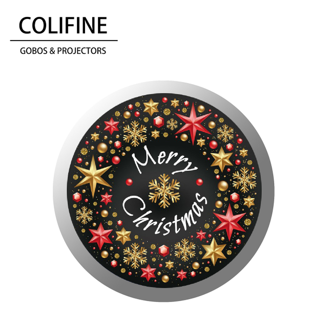 COLIFINE Custom Gobos Outdoor Advertisment Projector Logo Projector Gobo Projector Holidays Christmas Gobos Merry Christmas Gobo SD22