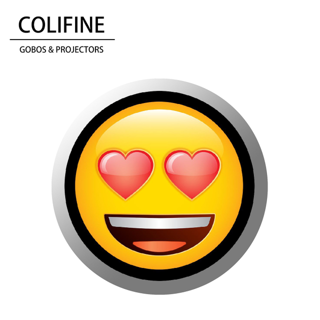 COLIFINE Heart Eyes Emoji Gobo Projector - Transform Any Space into Viral Photo Zones YD18