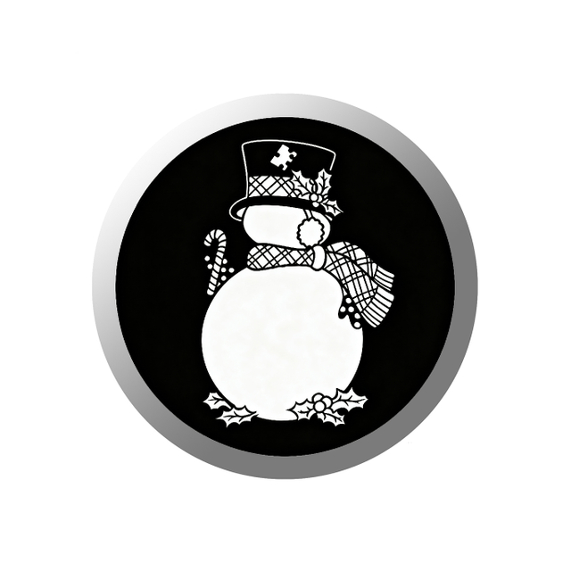 Christmas Gobos & Black And White Snowman Gobo SD42 - COLIFINE