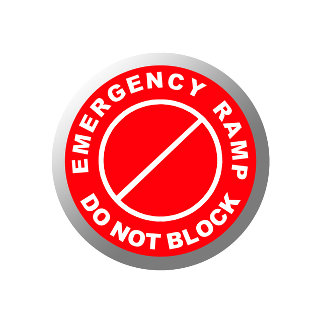 Safety Sign Gobo & EMERGENCY RAMP DO NOT BLOCK Gobo - AQ67 - COLIFINE Gobo