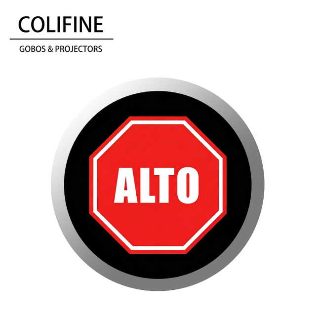 STOP Alto - Red & White - AQ75 - COLIFINE Gobo