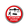 Safety Sign Gobo & ATTENTION PONT ROULANT Gobo - AQ65 - COLIFINE Gobo