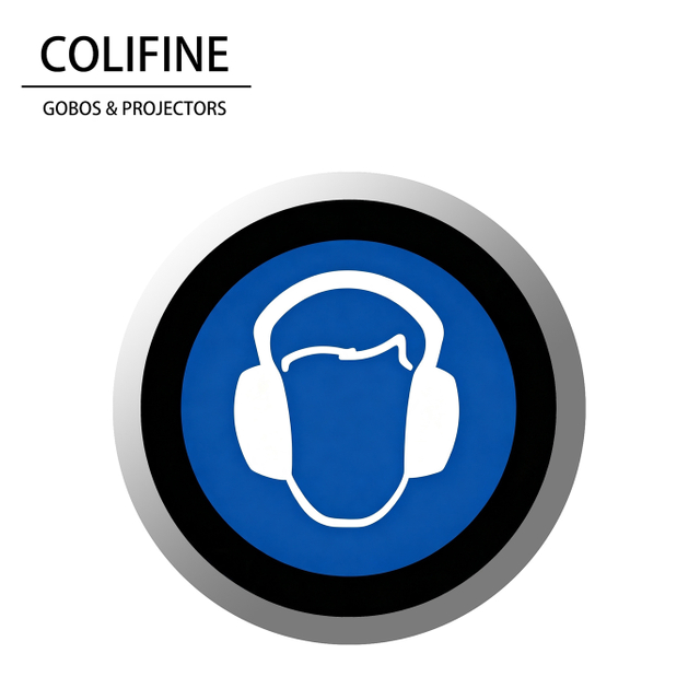 Safety Sign Gobo & Hearing Protection Gobo - AQ70 - COLIFINE Gobo