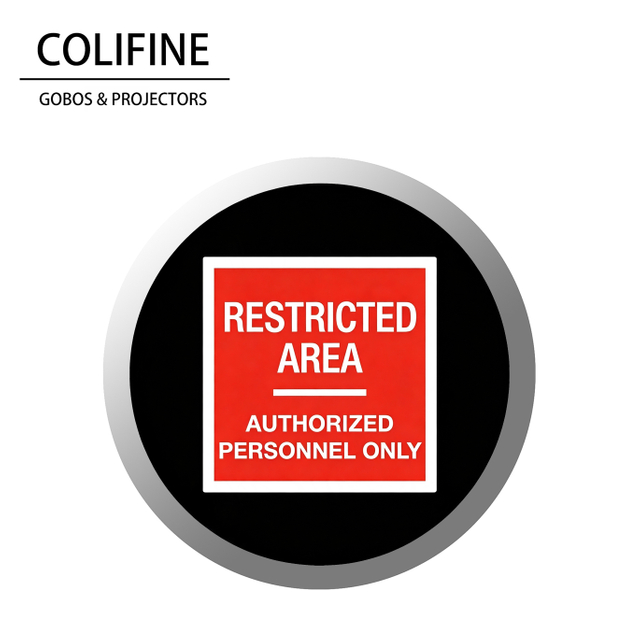 Gobo Lens & Restricted Area 1 Gobo - AQ89 - COLIFINE Gobo