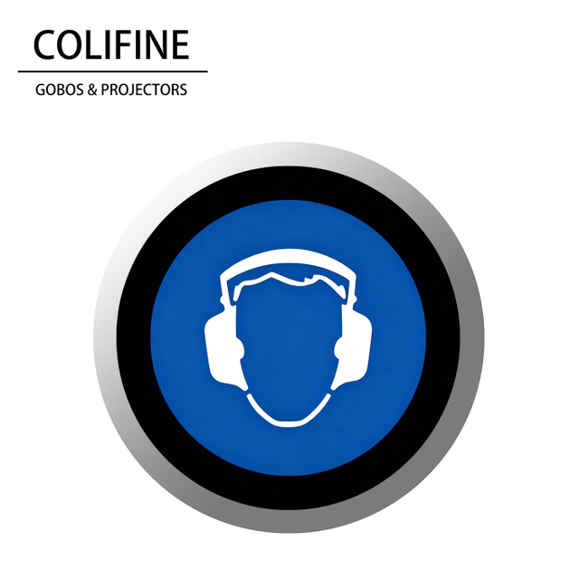 Safety Sign Gobo & Hearing Protection 2 Gobo - AQ72 - COLIFINE Gobo